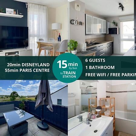 Le Chanteloupien - Appartement Pour 6 Proche Disneyland Paris Eksteriør billede
